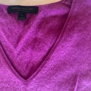 Express Purple Cashmere Sweater